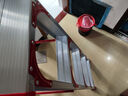 创硕 家用梯人字梯工程梯子铝合金梯货梯架 【五步梯红】加强加固款 实拍图