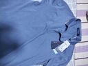 梦特娇（MONTAGUT）夏季男士Polo衫含桑蚕丝商务刺绣休闲百搭T恤 雾霾蓝 50  实拍图