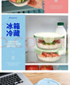 欣美雅（xinmeiya）可微波炉加热玻璃饭盒大容量便当盒保温上班族学生餐盒套装保鲜盒 480毫升*2【微波炉专用】 实拍图
