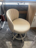 北风之恋吧台椅升降椅高脚凳酒吧椅前台收银台椅子美容旋转椅家用化妆凳子 米白色靠背【米白架-顺色轮】 实拍图