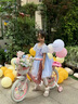 迪士尼（DISNEY）女童爱莎披风短袖连衣裙子六一 儿童节 演出礼服夏DB421RE06蓝110 实拍图