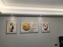 瑞尚（RUISHANG） 北欧客厅装饰画轻奢沙发背景墙挂画简约墙上壁画餐厅玄关墙画 鹿鹿高升 左右50*70+中间100*70烤瓷镶钻 实拍图