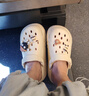 洁丽雅厚底洞洞鞋女款夏季2024新款沙滩防滑防臭踩屎感包头凉鞋女外穿 卡其+滴塑MM球（6个） 36-37 【标准码】 实拍图