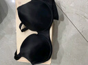 遐[小青提]光面无痕微聚拢防下垂轻薄内衣女显瘦全罩杯大胸显小文胸 黑色-标准版 85D 实拍图