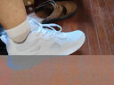 安踏（ANTA）男鞋运动鞋子男士秋冬款皮网拼接透气轻便减震软底白色跑步休闲鞋 【皮网拼接-店长推荐】安踏白/黑-1 43 实拍图