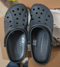 crocs卡骆驰洞洞鞋贝雅男鞋女鞋轻便耐磨一脚蹬拖鞋休闲鞋|10126 黑色-001 41 /42(260mm) 实拍图