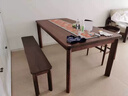 铁逍遥胡桃木实木书桌客厅化大长桌大板工作台家用办公桌学习电脑桌餐桌 胡桃木桌140*70*75厚4.5cm 实拍图