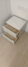 瀚唐蕴全实木烤漆岩板床头柜2024新款轻奢高级感家用卧室小型储物收纳柜 浅灰+白【全实木+进口岩板】 50*40*50cm 实拍图
