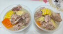特美居（temeiju）一次性饭盒长方形透明塑料快餐盒加厚带盖打包盒餐具50套装650型 实拍图