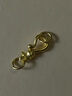 喜上眉梢足金999吊坠古法传承手工凤扣头麻花扣哑光DIY手绳配件送礼情人节 0.68g 古法凤扣 实拍图
