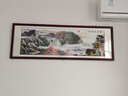 良品大师山水画办公室挂画中式客厅装饰画万里长城靠山图茶室字画风景壁画 富春山居图A1 55*170cm宣纸锦绫+有机玻璃+红褐色实木框（较小） 实拍图