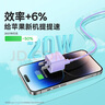倍思小酷 苹果充电器氮化镓pd20W套装iphone14快充线充电头适用13/12ProMax手机Type-C插头iPad 紫色 实拍图