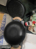 小幸福鑄鐵（KITCHEN LITTLE HAPPINESS KITCHEN）小幸福铸铁元宝锅氮化铁锅不粘锅家用大容量炒锅无涂层电磁炉通用 升级款元宝锅+铁盖+麻绳 26cm 实拍图