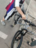 凤凰（Phoenix）凤凰自行车成人男新款山地车变速越野骑行车12岁到18岁青少年单车 辐条轮顶配【全套轴承/钢架】肖灰 24寸24速【身高138-168cm】 实拍图