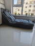渐笠人类狗窝懒人沙发床双人可睡觉可躺卧阳台客厅折叠榻榻米沙发座椅 【揉糯科技绒】抹灰色 推荐加大碳钢结构177cm五档调节 实拍图
