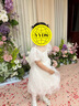 左西女童公主裙儿童夏装连衣裙2025新款女孩夏季蓬蓬裙子潮 白色 120 实拍图