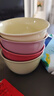 马卡龙色系陶瓷碗奶油色高颜值家用釉下彩餐具ins新款饭碗甜品碗 一家四口温馨款【四碗】 实拍图