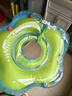 自游宝贝婴儿游泳圈脖圈新生儿宝宝颈圈双气囊防翻充气泳圈儿童防呛救生圈 花瓣款蓝色M码(1-4个月 7-15斤) 实拍图