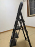 艾瑞科梯子家用折叠梯人字梯楼梯踏步板加厚安全便携多功能登爬楼梯 碳钢经典黑四步梯 实拍图