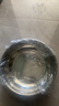钓鱼小药盆不锈钢和面盆发面洗菜打蛋加厚加深大家用脸盆面盆 不锈钢本色 1个装活动款 实拍图