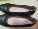 路施南真皮工作鞋女黑色职业鞋粗跟浅口工装鞋软底上班单鞋酒店正装皮鞋 黑色3.5cm标准版(中配:皮里821Q 39 实拍图