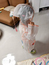 牧萌儿童雨衣男童女童防水全身雨披幼儿园小学生雨具 粉色草莓兔 L 实拍图