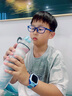 虎式飞跃喷雾运动水杯儿童学生喷水杯子夏季运动户外保冷壶降温补水塑料杯 海岸线【可喷雾】 590ml 实拍图