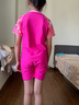 洲克（ZOKE）儿童连体泳衣小孩中大童防晒速干泳装温泉女116504403 玫红18 实拍图