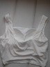 金三塔真丝bra-in背心女绢丝莫代尔氨纶轻薄裸感带杯吊带背心 白色8100 M 实拍图