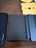 毕亚兹 适用苹果iPad Mini2/3/1保护套 轻薄防摔 平板电脑保护后壳 全包边智能休眠三折皮套 PB10-金刚黑 实拍图