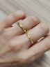 中国黄金（CHINA GOLD）黄金碎碎冰戒指男女足金素圈指环固口情侣对戒520礼物送老婆女友 碎碎冰戒指 圈号14【国金礼盒】 约1g 实拍图