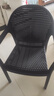 莫 家（MO JIA）莫家户外椅子阳台庭院休闲凳餐椅奶茶店摆摊椅室外桌椅靠背椅单椅 1张保拉纳椅(黑色) 实拍图