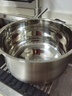 美厨（maxcook）316L不锈钢奶锅汤锅18cm 泡面煮奶辅食锅加厚复合底 MCN8129 实拍图