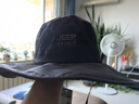 JEEP吉普遮阳帽男户外防晒帽子女夏天大檐帽登山速干透气钓鱼渔夫帽男士大头围太阳帽 黑色 实拍图