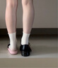 马丁（DR.MARTENS）1461 Bex夏季气质通勤光面皮黑色小厚底皮鞋单鞋 黑色 38 实拍图