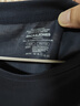 杰克·琼斯（JACK&JONES）25年男装T恤男夏季T恤舒适男士短袖凉感多色上衣纯色水洗不易走形 E38藏蓝色 3XL 实拍图