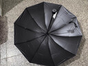天堂 双人雨伞三折 雨伞加大加固三折晴雨伞全钢十骨大伞 岩石蓝 实拍图