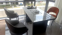 亿品天城轻奢简约现代岩板茶桌椅组合阳台烧水壶一体办公室石板小茶台茶几 1.6米单桌+3太空椅+2圆凳 【材质升级+包送货+包安装】 实拍图