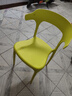 悠游少年塑料餐椅牛角靠背椅椅子简约家用凳子北欧现代书ins桌椅休闲桌椅 阳光黄【升级加厚 强力承重】 实拍图