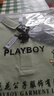 花花公子（PLAYBOY）高档100%纯棉夏季短袖t恤男士高档翻领polo衫透气吸汗休闲上衣 短袖YW7702草绿 2XL 180建议150-165斤 实拍图