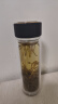 天喜（TIANXI）玻璃杯双层加厚水杯男女学生带茶隔泡茶养生杯家居馆 黑色420ml 实拍图
