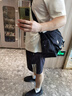 Lee包包女斜挎包2025新款大容量单肩包男黑色轻便通勤邮差包休闲 实拍图