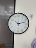 鹏创电波钟自动对时夜光挂钟卧室创意钟表客厅家用时钟轻奢现代壁钟 实拍图