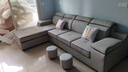 卓芝布艺沙发猫爪科技布防水免洗耐磨高端北欧简约中小户型客厅家具 4人位+贵妃榻(总长3米) 免洗猫爪布（乳胶款） 实拍图