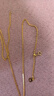 周六福18K金项链女肖邦链彩金项链素链生日礼物 黄18K约1.6g-47cm 实拍图
