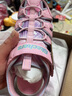 Skechers斯凯奇夏季童鞋女童凉鞋包头护脚透气魔术贴沙滩鞋公主鞋302721L 实拍图