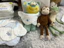babycare婴儿口水巾透气薄款纯棉新生儿围嘴宝宝纱布围嘴鲸鱼乐车3条装 实拍图