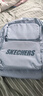 斯凯奇（Skechers）双肩包男女同款学生经典红色书包时尚大容量休闲运动旅行通勤背包 婴儿浅蓝/022G 实拍图
