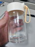 富光清然玻璃杯 高硼硅玻璃水杯子 女生便携牛奶咖啡刻度茶杯330ml 实拍图