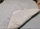 无印良品A类面料全棉棉花褥子双人家用床垫遮盖物宿舍床褥1.5x2米 优雅灰 实拍图